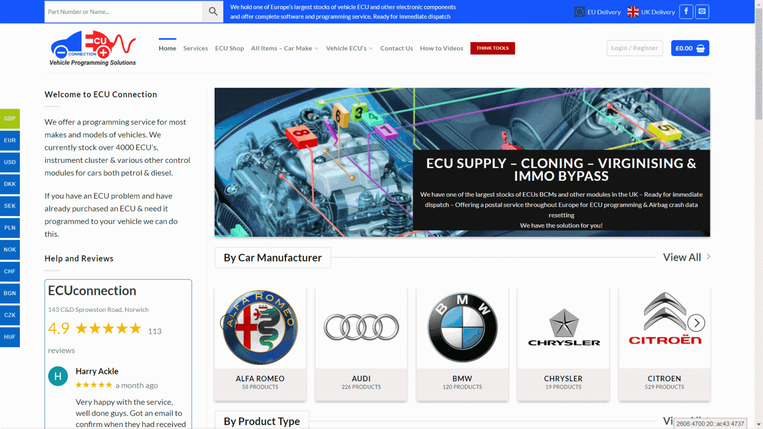 E-commerce website development for big sites