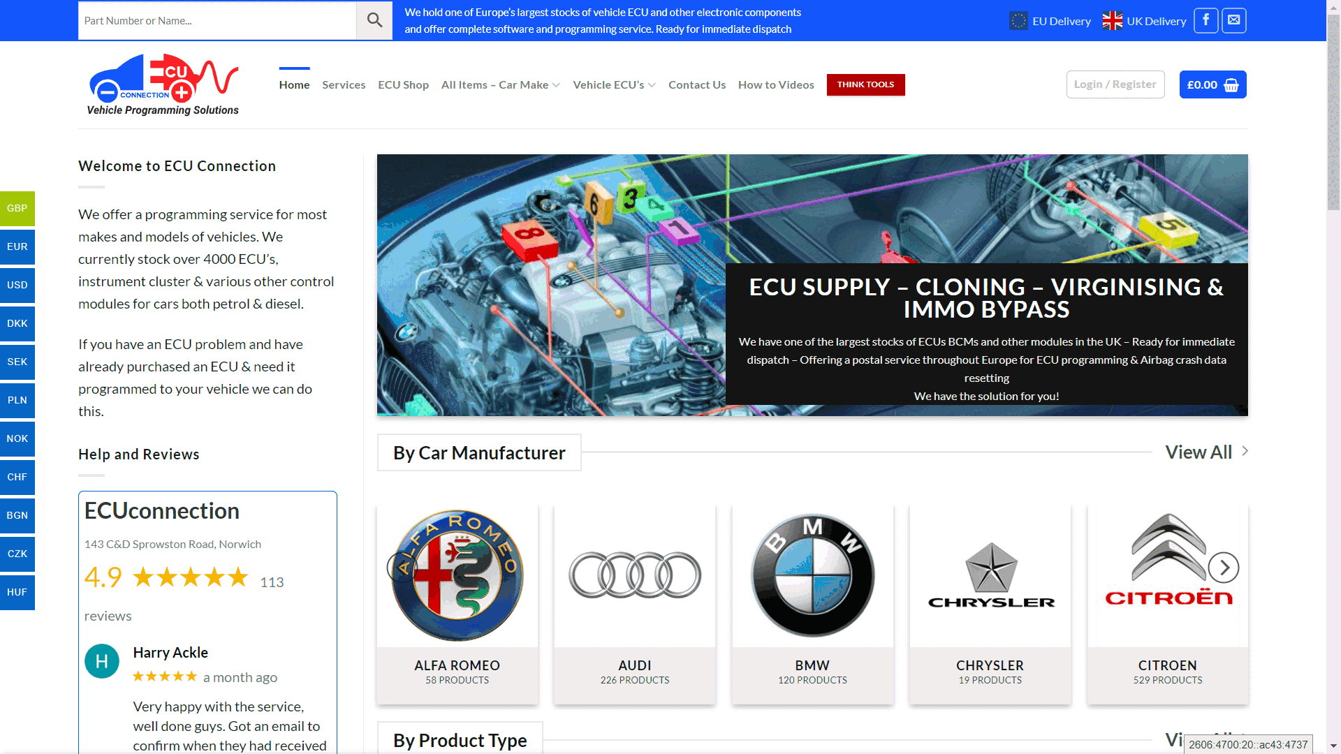 E-commerce website development for big sites
